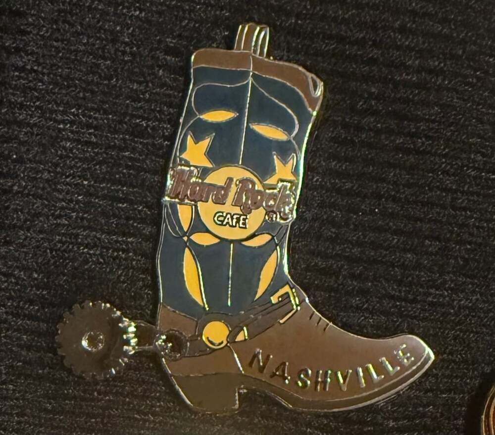 Hard Rock Cafe Nashville Cowboy Boot Pin